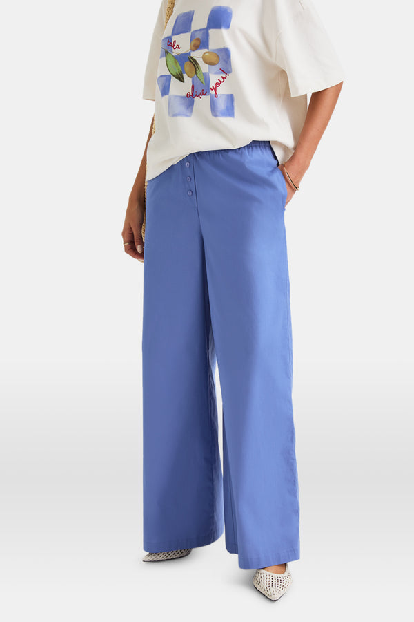 Poplin Trouser - Positano Blue - Image 3